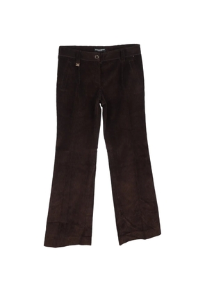 Dolce & Gabbana Pre-Owned wide-leg corduroy trousers - Brown