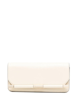 Victoria Beckham 202 leather clutch bag - Neutrals