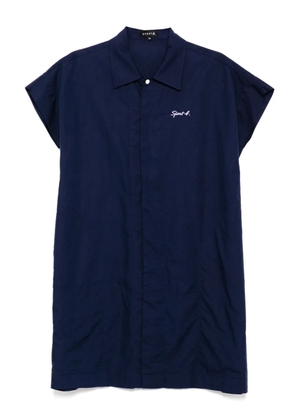 SPORT b. by agnès b. short-sleeved shirt dress - Blue