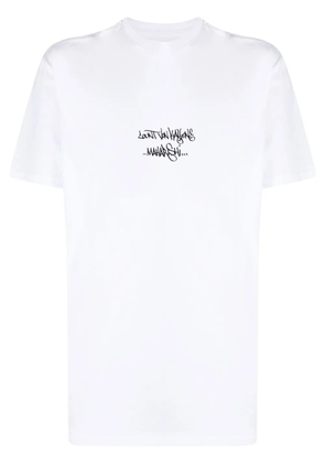 Maharishi Distorted Dragon cotton T-shirt - White