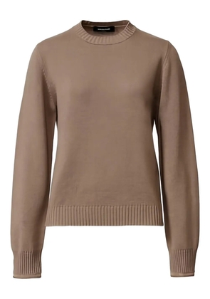 Fabiana Filippi round-neck sweater - Brown