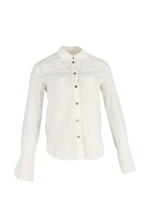 Chloé Vintage lace button-fastening shirt - White
