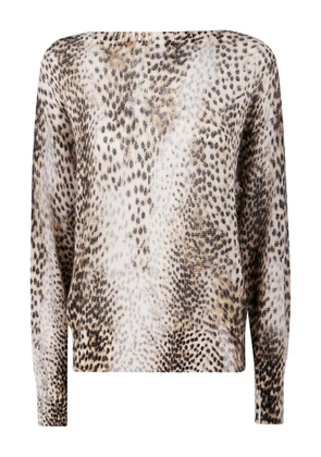 TWINSET leopard-print sweater - Brown