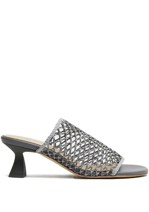 Miista 60mm Marilia net-insert sandals - Silver