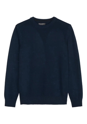 Marc O'Polo textured crew-neck sweater - Blue