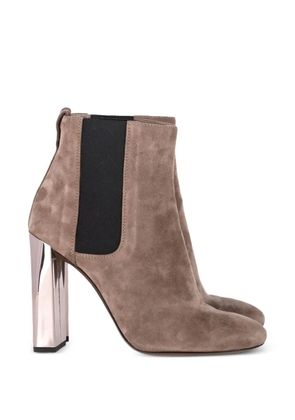 Fendi Pre-Owned high-heeled Chelsea boots - Brown