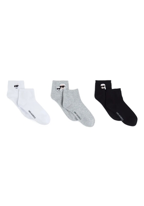 Karl Lagerfeld Ikon socks (set of three) - Black