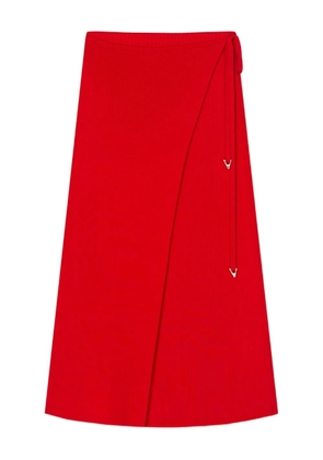 AERON double-layer A-line skirt - Red