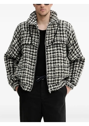IRO houndstooth zip-front jacket - Black