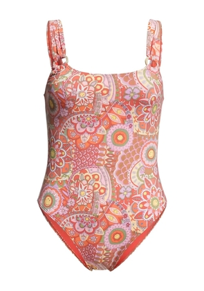 Billabong paisley-print swimsuit - Orange