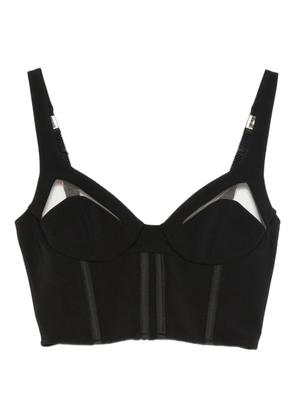 Elisabetta Franchi cut-out sleeveless top - Black