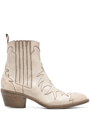 Sartore 65mm leather boots - Neutrals