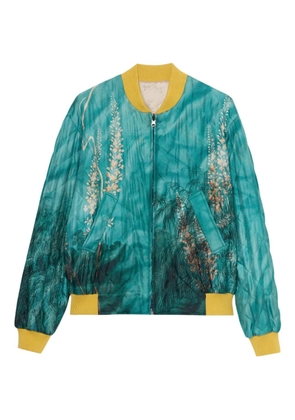 Pierre-Louis Mascia silk bomber jacket - Blue