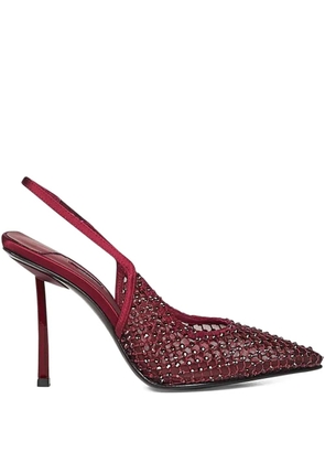 Le Silla 100mm Gilda crystal-embellished slingback pumps - Red