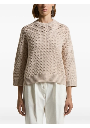 Peserico open-knit sweater - Neutrals