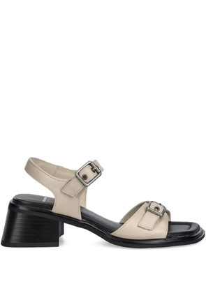 VAGABOND Ines buckle-detail block-heel sandals - Neutrals