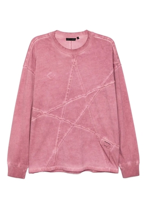 FIVE CM star-embellished T-shirt - Pink