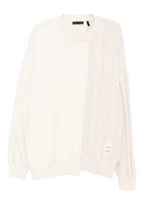 FIVE CM logo-embroidered sweatshirt - Neutrals