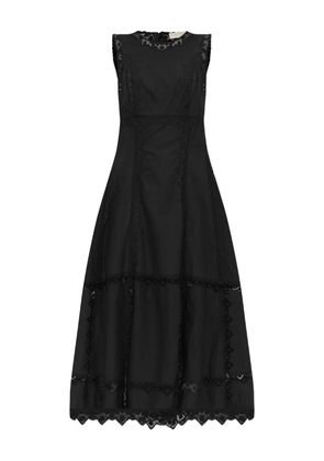 Ulla Johnson Anela lace-trimmed midi dress - Black