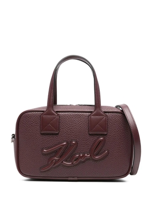Karl Lagerfeld logo-embossed tote bag - Red
