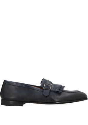 Doucal's fringed buckle loafers - Blue