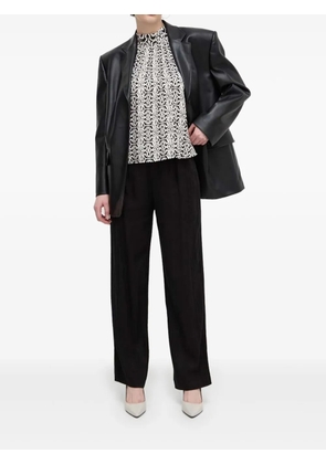 Desigual pleated-details trousers - Black