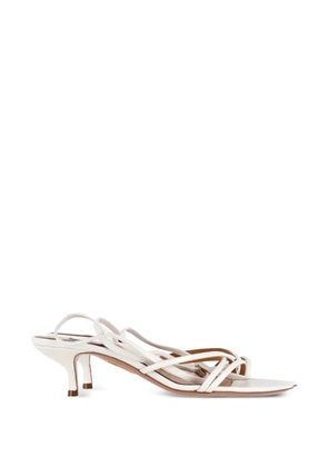 Aquazzura Roy 50 leather sandals - White