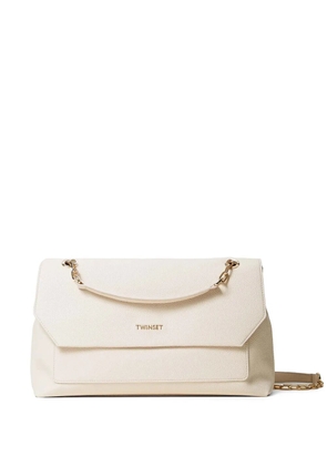 TWINSET logo-stamp shoulder bag - White