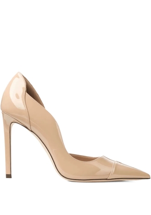 Jimmy Choo 100mm Brigitte pointed pumps - Neutrals