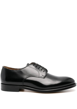 Doucal's lace-up leather derby shoes - Black