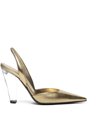 3juin pointed slingback pumps - Gold