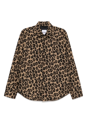 ASPESI leopard-printed jacket - Brown
