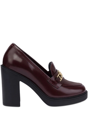 Love Moschino leather pumps - Red