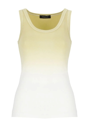 Fabiana Filippi gradient-effect round-neck top - Yellow