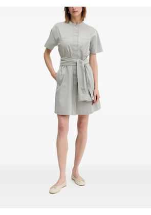 Emporio Armani belted mini dress - Grey