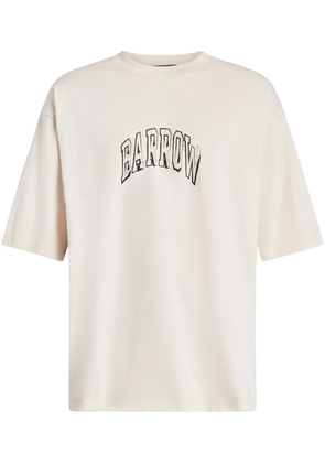 BARROW logo-print T-shirt - Neutrals