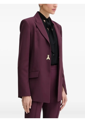 Patrizia Pepe insect-embellished blazer - Red