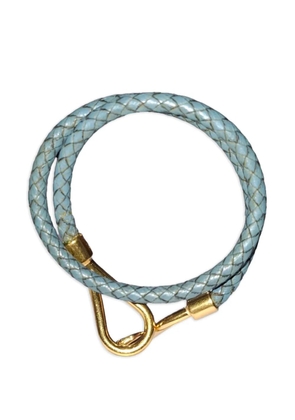 Hermès Pre-Owned Jumbo H leather bracelet - Blue