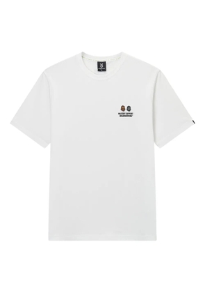 FINGERCROXX embroidered-logo crew-neck T-shirt - White