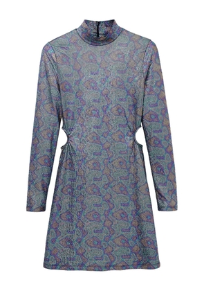 Desigual turtleneck cut-out mini day dress - Multicolour