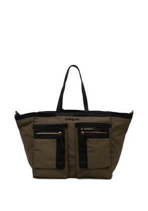 Desigual pocket-detail holdall - Green