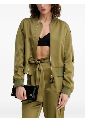 SIMONA CORSELLINI zip-fastening bomber jacket - Green
