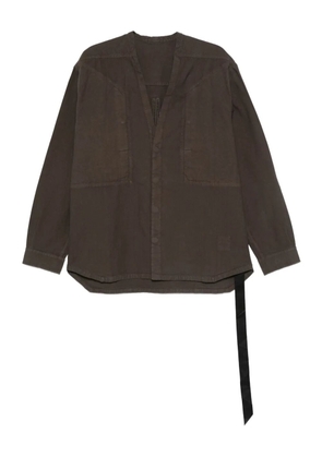 Rick Owens DRKSHDW button-fastening cotton shirt - Brown
