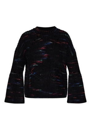 MUNTHE textured mélange-effect sweater - Black