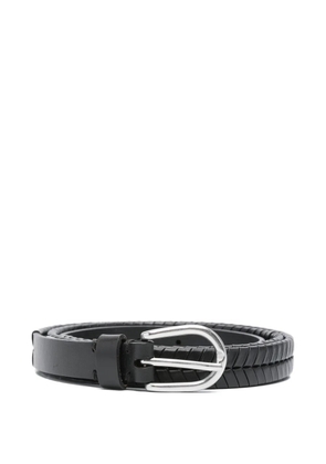 Marc O'Polo braided leather belt - Black