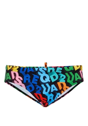 DSQUARED2 logo-print swim trunks - Black