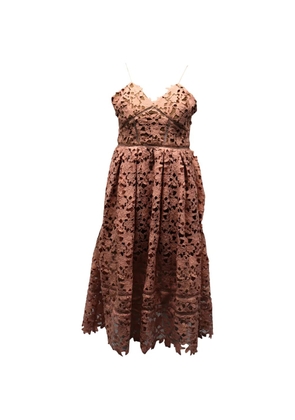 Self-Portrait Azaelea lace midi dress - Pink