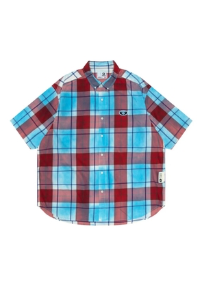 AAPE BY *A BATHING APE® logo-appliqué plaid shirt - Red