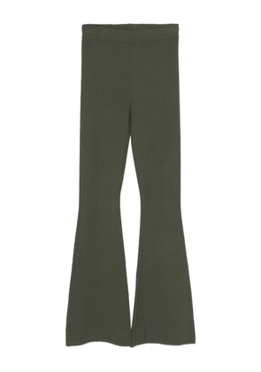 Marc O'Polo ribbed flare trousers - Green