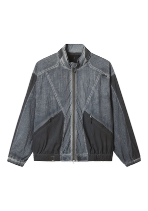 FIVE CM panelled zip-up windbreaker - Grey